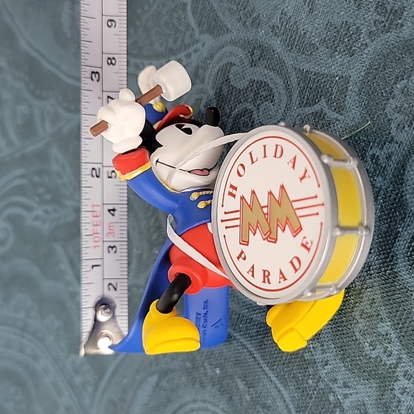 2 Hallmark Ornaments Mickey & Minnie Handcar & Mickey Parade Drummer Christmas - Picture 6 of 14